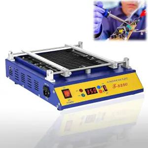 T8280 IR 예열 오븐 110V 1600W 플레이트 적외선 재작업 스테이션 PCB SMD BGA 솔더 수리 핫 에어