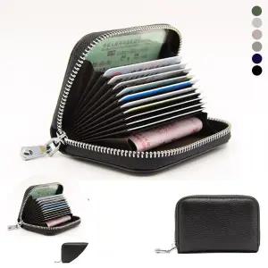 남자카드지갑 소가죽 RFID 차단 아코디언 카드지갑 LM-0151