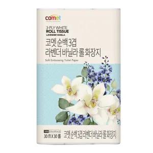 순백 3겹 라벤더 바닐라 롤화장지
