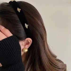 (색상 블랙)PA 헤어밴드 와이드 여자 가을 겨울 볼륨 머리띠 헤어악세사리 머리장식