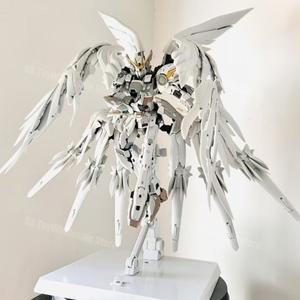 다반 8827 MG 1/100 윙 스노우 화이트 Xxxg-00ysw 조립 모델 키트 합금 스켈레톤 애니메이션 액션 피규어