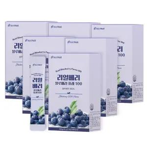 리얼 베리 블루베리 퓨레 100 블루베리 100% 6박스 (총 84포)