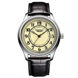 bns 라운드 자인 아날로그 패션 초 바늘 가죽 메탈 수능 학생 손목 시계 손목시계 메탈시계