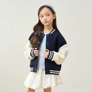 [롯데백화점]로엠걸즈 부클패치 배색 야구점퍼 RGJA2612C