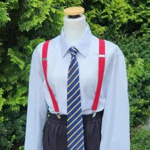 [골드스마일]bns 컬러 정장 멜빵 서스펜더 레드 바지 멜빵끈