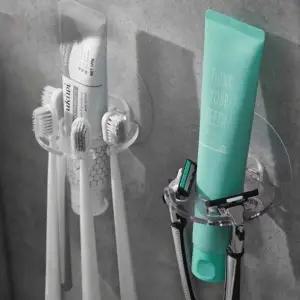( )무타공 치약 칫솔 걸이 욕실칫솔꽂이 칫솔보관