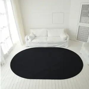 가온길카페트 허밍 러그 카페트 검정 블랙 100x150 BNA