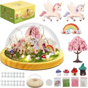 나만의 밤 조명 만들기 소녀들을 위한 유니콘 DIY 키트 창의적인 마법의 USB 업그레이드 에디션 장난감