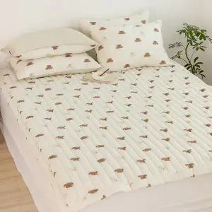 [데일리라이크](김해점)[~2/22까지 SSG 할인] *촉감극찬 에어리 모달 사계절 침대패드 - 03 해피 푸들