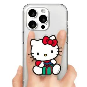 헬로키티 아크릴 스마트 그립 홀더 해피 1P 스마트톡 스탠드 손잡이 핑거링