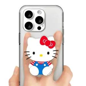 헬로키티 아크릴 스마트 그립 홀더 블루 1P 스마트톡 스탠드 손잡이 핑거링