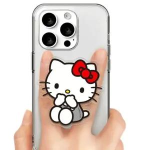 헬로키티 아크릴 스마트 그립 홀더 그레이 1P 스마트톡 스탠드 손잡이