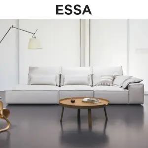 [롯데백화점]에싸 킨슬러 4인 오픈형 리브 패브릭 소파