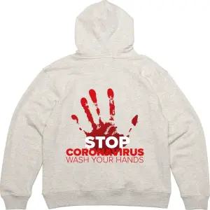 후드집업 뒷면 프린트티셔츠 병균아 나에게 오지마 pol3+9sOU