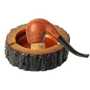 원형 오리지널 원목 대형 파이프 코르크 야외 실내 재떨이 및 노커