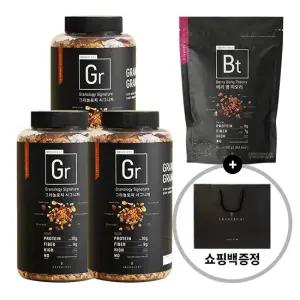 [그라놀로지] 시그니처 그래놀라 440g x 3병 + 베리 뱅 띠오리 150g(쇼핑백 증정)