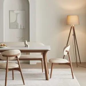 홈앤힐 리퍼 샤른 소리없는 애쉬 원목 양면 세라믹 4인 6인 식탁 테이블 1400 S급