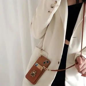 유니블링 갤럭시 s24 23 22 21 20 노트20 곰돌이 스트랩 케이스