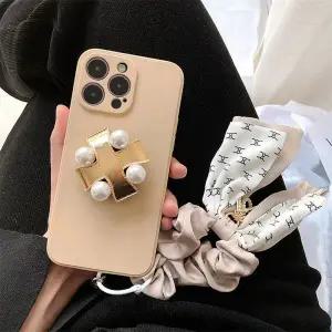 유니블링 갤럭시 s23 s22 s21 노트 진주 톡 그립 스트랩 케이스