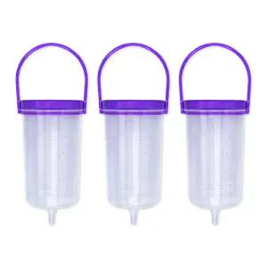 한국메디칼 사푸라이 피딩보틀 800ml X 3개 음식 영양공급 용기 피딩백