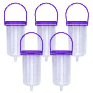 한국메디칼 사푸라이 피딩보틀 800ml X 5개 음식 영양공급 용기 피딩백