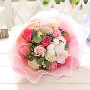 JH2P265052CX코튼 비누장미 꽃다발 핑크 로즈데이