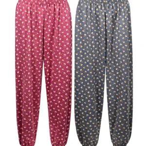 여성 나염 몸빼 조거 팬츠파자마 잠옷 바지 여자 빼바지 홈웨어