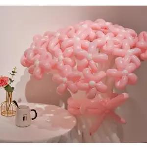 풍선 꽃다발세트 풀핑크