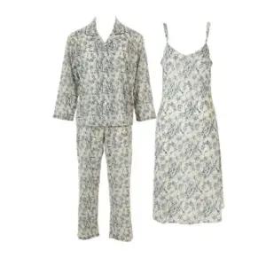 [갤러리아] 커플 폴리30D 샤무즈쉬폰 파자마세트(WPA2503M/WGN2503B)