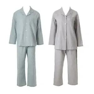 [갤러리아] 커플]와코루 간절기용 선염면 요루(지지미)체크 파자마 [WPA2513M WPA2513W]