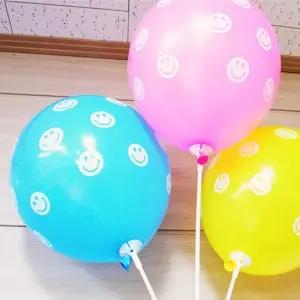 WL PC) 30cm 스마일전체인쇄풍선 혼합 50입) 행사풍선 파티풍선 풍선세트 생일장식풍선