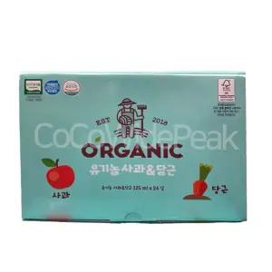 오가닉 유기농 유아 어린이 주스 사과 당근 125ml x 24팩