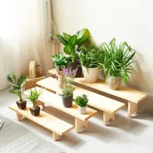 ( 원목 화분 정리대(중형) NHS029-7선반 인테리어 홈가드닝 용품 진열대 소품