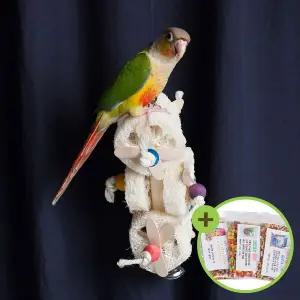 [하프클럽/올펫몰]수세미 풍경 천연 앵무새 장난감 버드토이 OF-0396