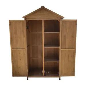 농기구 보관함 야외 이동식 수납함 커피색 간이 창고 농업용 워터프루프 정리함