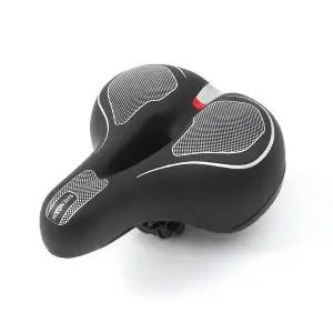 [하프클럽/]이시아르 블랙 스프링 쿠션 자전거 안장