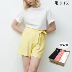 [택가 24900원][NIX]여)라운드반팔 컬러 3팩 티(FNARCTA501P)