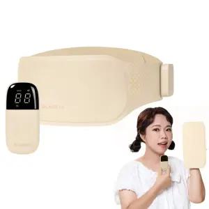 95PROBLEM 발란스핏 온열 찜질 EMS 슬림 벨트 베이지색 복부 슬리밍 마사지기