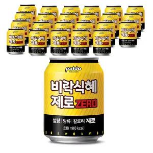 팔도 비락식혜 제로 238ml, 24개