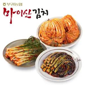 [마이산김치][한국농협김치] 전북 대표김치 마이산김치 3종4호(포기김치3kg+파김치1kg+갓김치1kg)