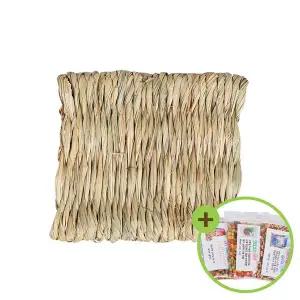 [하프클럽/올펫몰]베트남 짚방석 정사각(소) 앵무새 바닥깔개 알통 새장