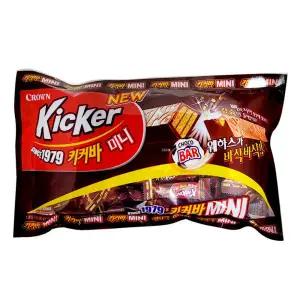 크라운 키커 바 미니 초콜릿 초코바 266g