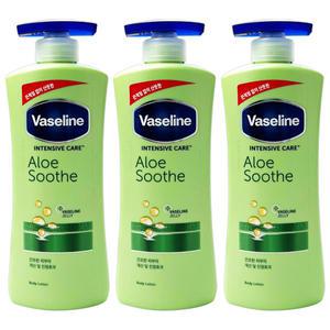 바세린 인텐시브 케어 알로에 수드 바디로션 3개 600ml