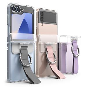 링케 갤럭시 Z플립6 5 4 3 힌지 커버 스트랩 링 투명 케이스
