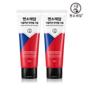 멘소래담 더블액션 핫앤쿨 크림 100g x2개