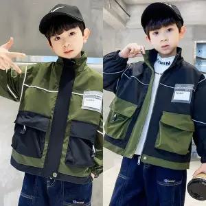 [삐삐네옷가게] 남아 주니어 카고 누빔 가을 겨울 밀리터리 자켓 점퍼 아우터