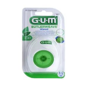 GUM 검 치과 버틀러웨이브 민트왁스 치실(183m) 1855 12개