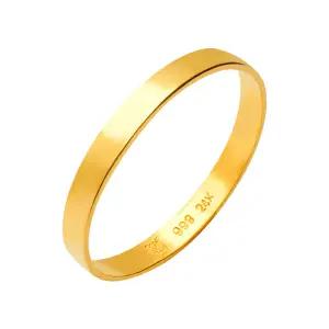 [한국금다이아몬드] 순금 반지 24K 금반지 유광 평반지 1.125g 애끼 링