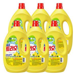 애경 항균 트리오 세제 2kg 6개 1박스 설거지 주방세제 퐁퐁
