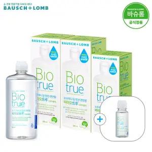 [바슈롬][공식] 바이오트루 렌즈세척액 500ml x2개 + 300ml x1개 (+60ml증정)